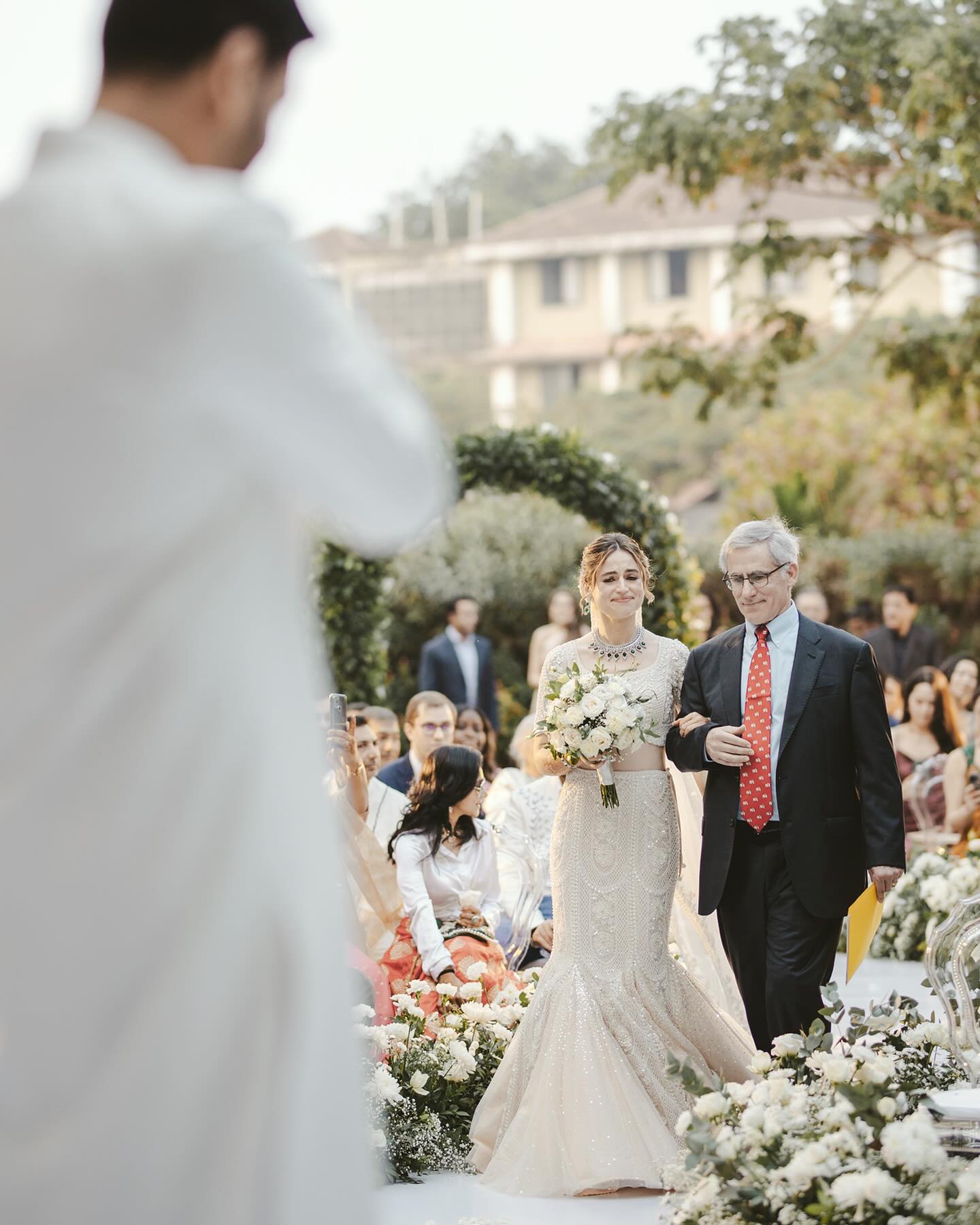 Natalie & Shashank’s wedding ceremony overflowed with tears of joy, endless happiness, and the beautiful exchange of var