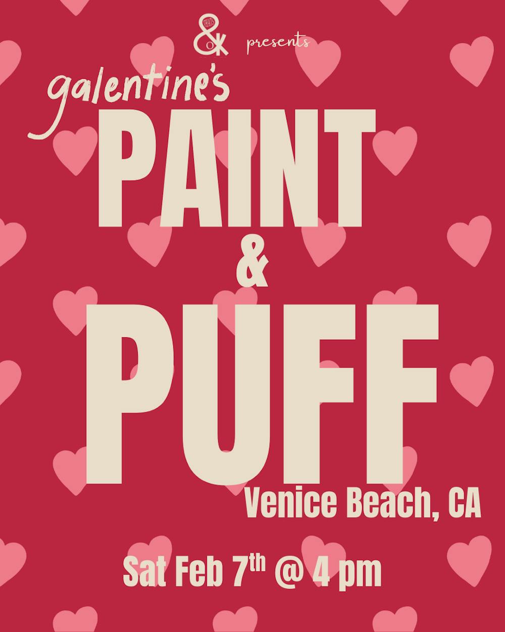 RSVP to Galentines Paint & Puff: Venice Beach 2/7 @ 4 PM thumbnail