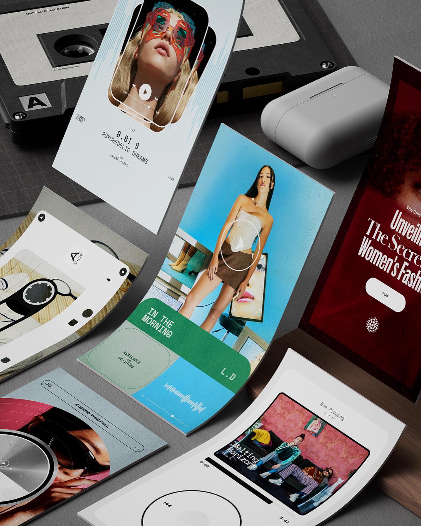 Here is the latest collection for @unfold, update or download the app to have access to the Audio templates!
