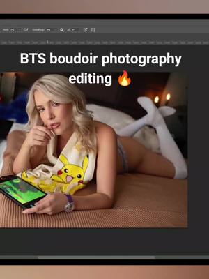 Behind the scenes editing from my last photoshoot 🔥 #boudoir #boudoirphotographer #brisbanephotographer 