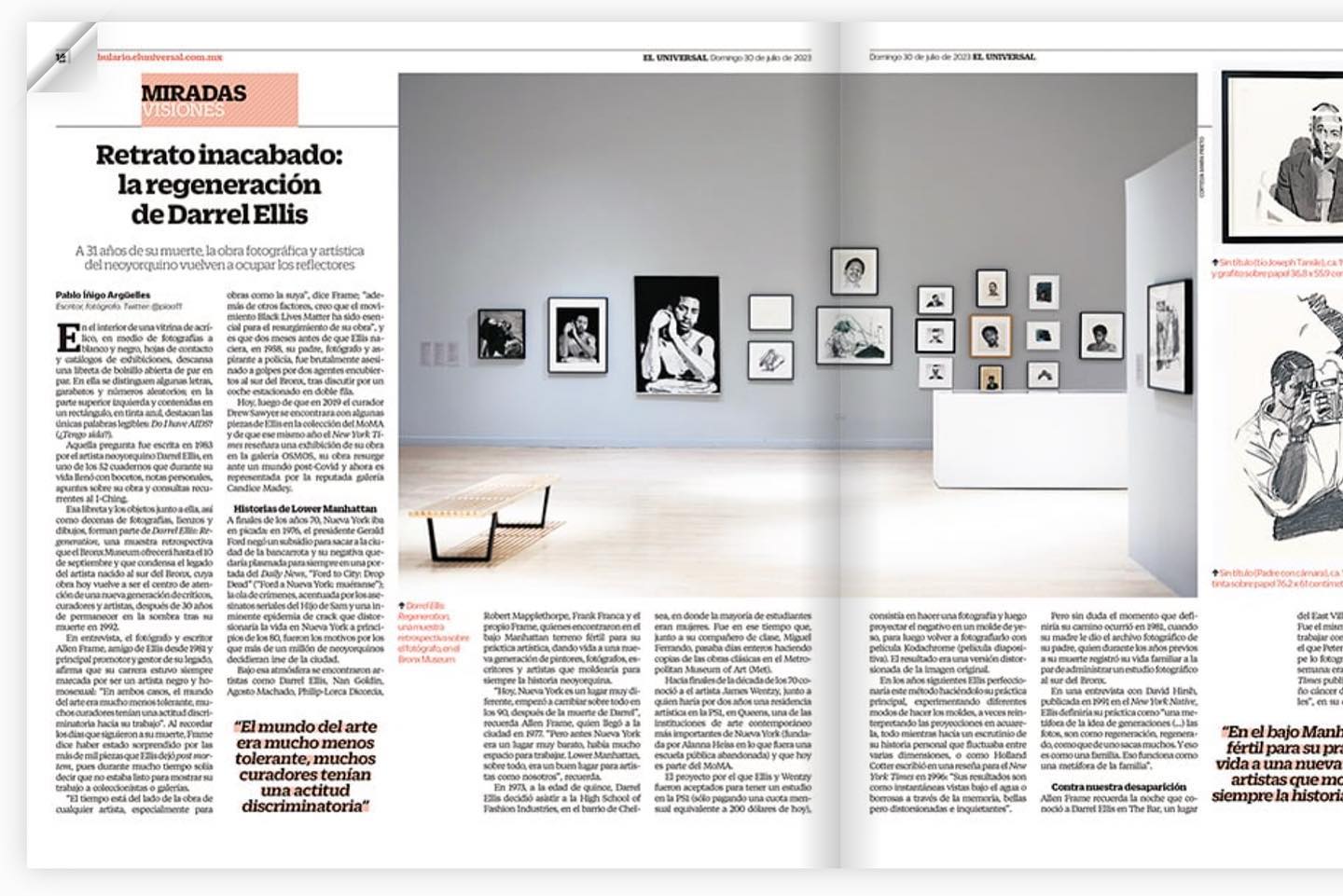 Escribí sobre Darrel Ellis y Regeneration, la muestra que el @bronxmuseum abrió hace unos meses con su obra. Lo pueden l