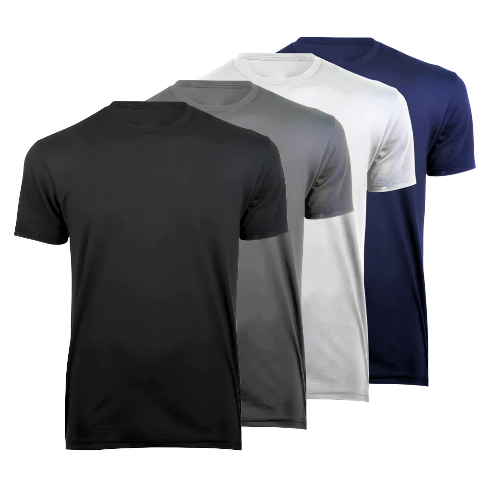 Kit 4 Camisetas Masculinas Básicas Conforto Lisas Poliéster Premium thumbnail