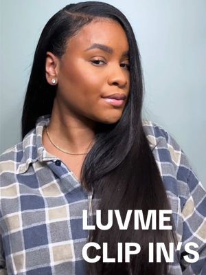 This is MY HAIR idc 😂 I’m obsessed with these clip in’s! I got 2 Packs of Yaki Straight in 20” 🫶🏽 @Luvmehair #luvme #luv