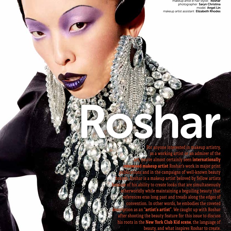 Interview with Makeup Artist Roshar for Auxiliary Magazine thumbnail