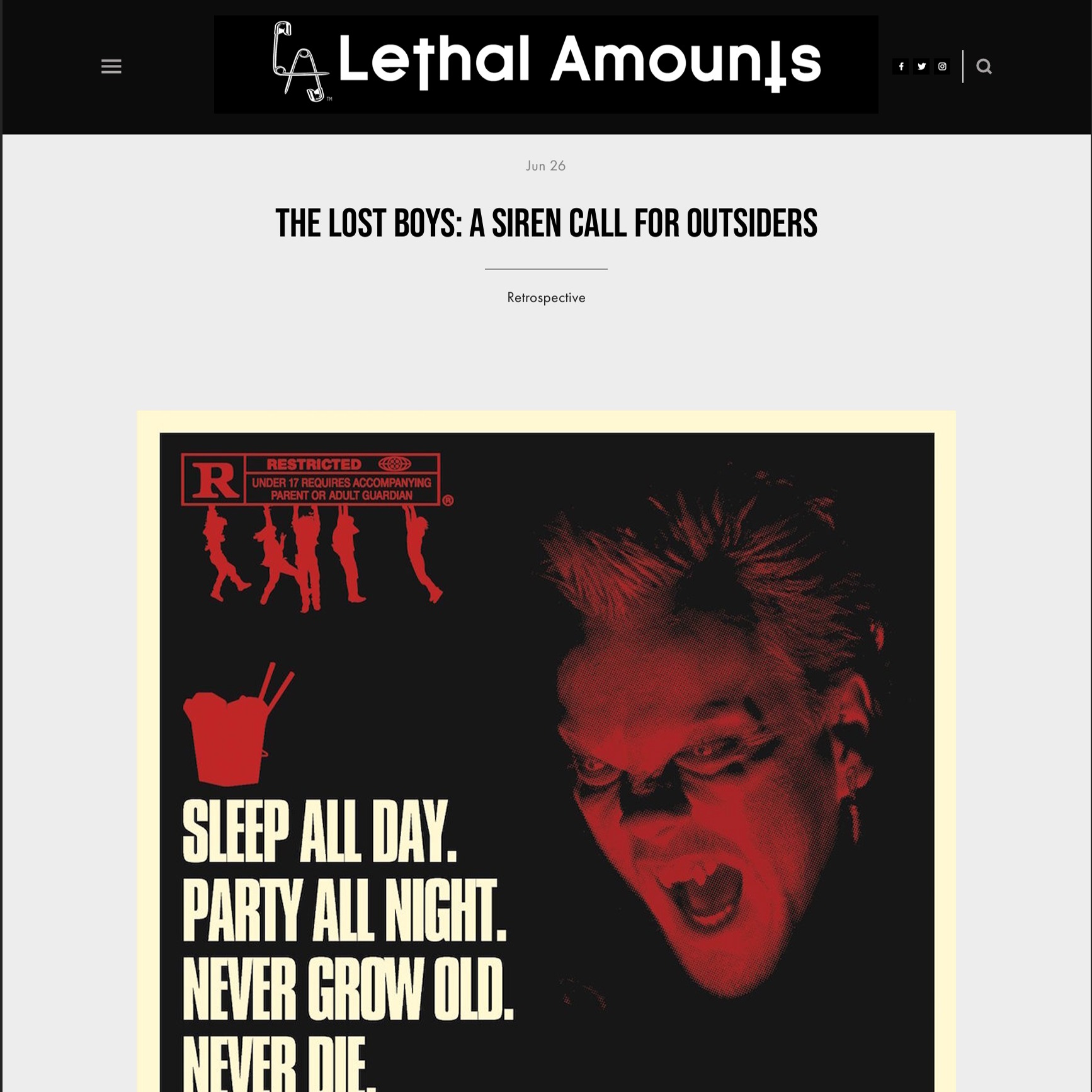 The Lost Boys: A Siren Call for Outsiders thumbnail