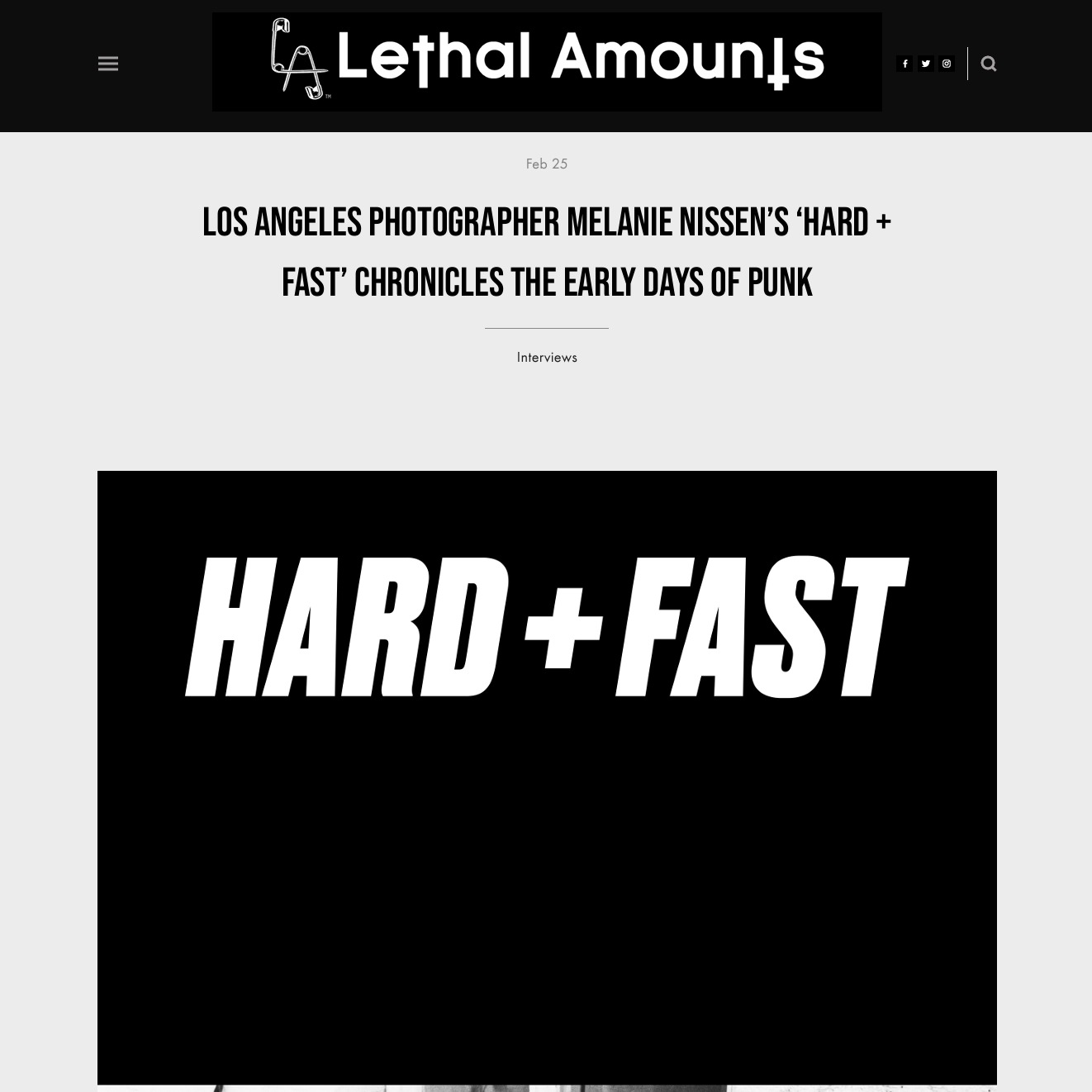 Los Angeles Photographer Melanie Nissen’s ‘HARD + FAST’ Chronicles the Early Days of Punk thumbnail