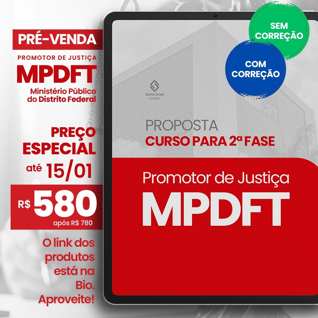 Proposta Reta Final | MPDFT 2ª Fase - com e sem correção thumbnail