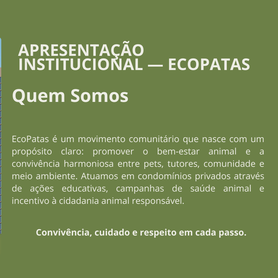 Seja um parceiro EcoPatas! Clique aqui para baixar nossa apresentação e entender como participar. thumbnail