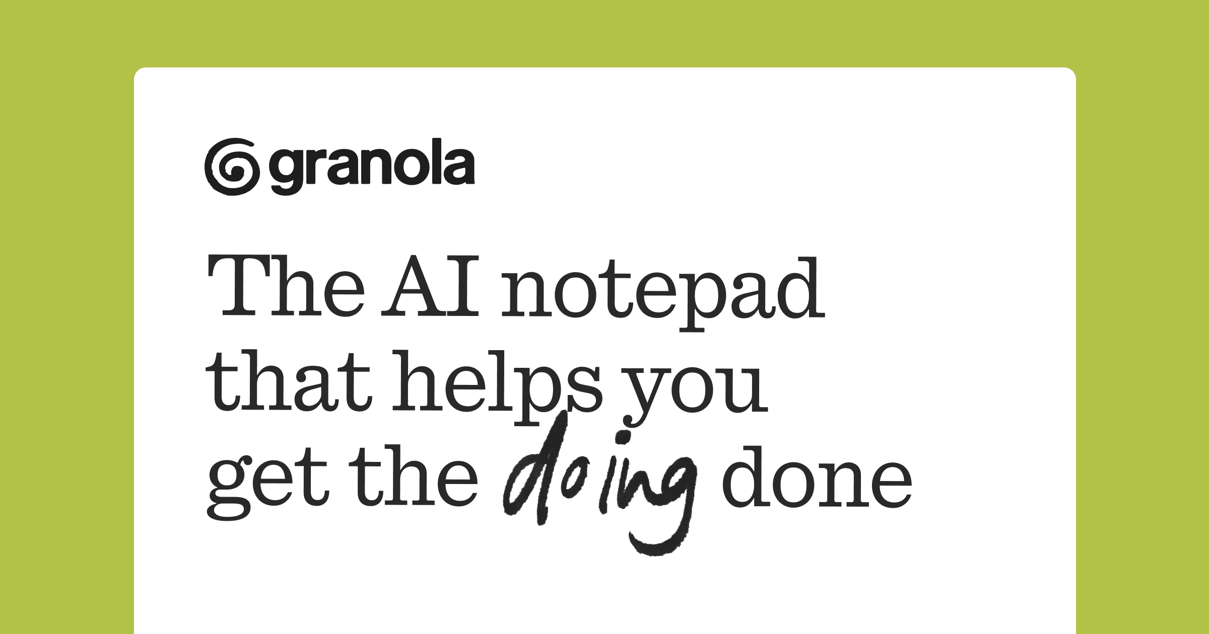 Granola | The AI notepad that helps you get the doing done thumbnail