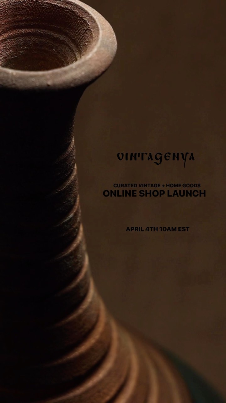 Excited to announce the launch of my online vintage and home goods shop on APRIL 4TH at 10AM EST! 🥂

Get ready to discov