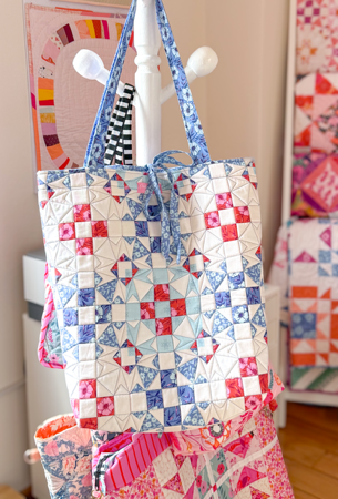 Garden Blocks Tote Bag Free Pattern  thumbnail