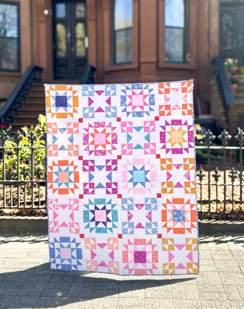 Stitched in Stars Free Quilt Pattern thumbnail