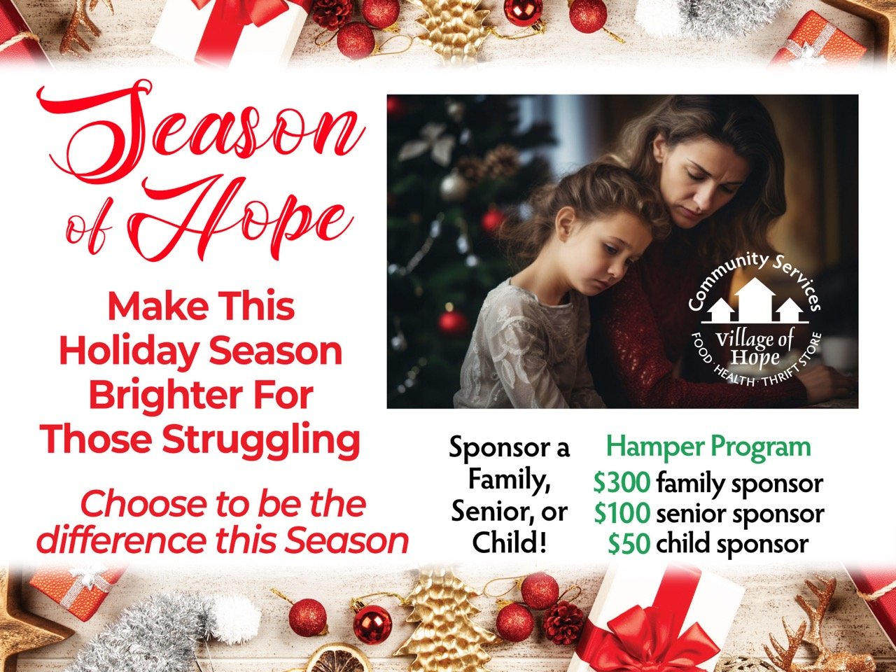 Season of Hope campaign invites your sponsorship of those in need thumbnail