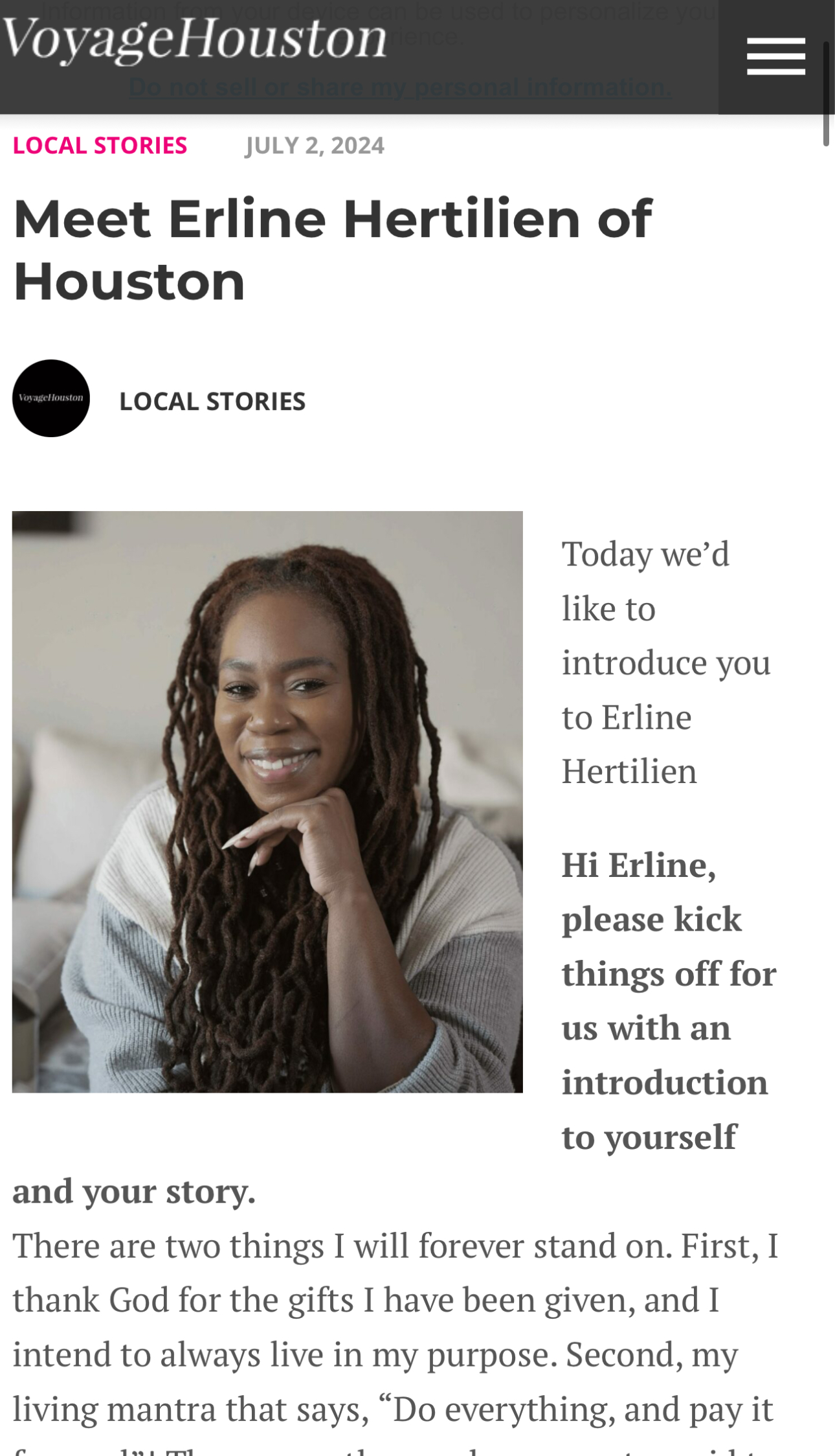 VoyageHouston Magazine Feature! thumbnail