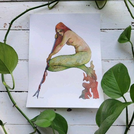 The Mermaid Alphabet has been a labour of love, and three years worth of drawing, painting, and starting over because I 