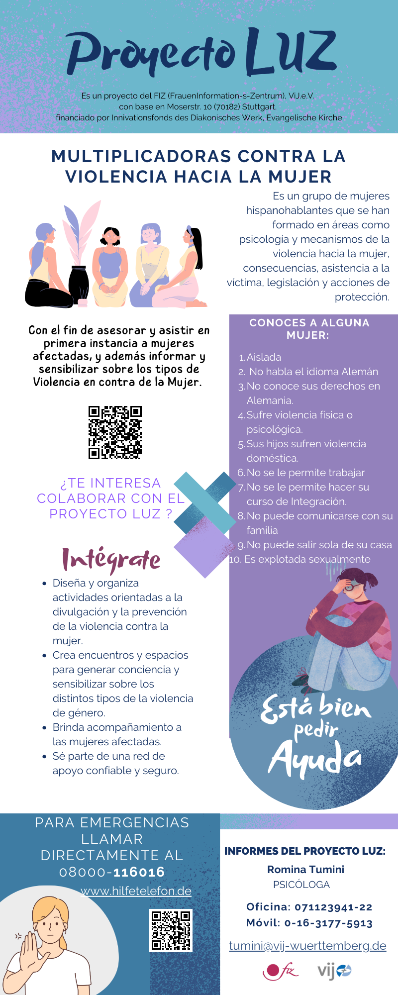 Colaboración en Proyecto Luz, apoyo mujeres que sufren violencia doméstica 🇩🇪 thumbnail