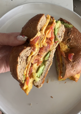 Saffron & Eggs Bagel Sandwich  thumbnail