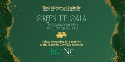 Second Annual Green Tie Gala Sept 19 at the Nashville City Club - Purchase Tickets Here! thumbnail