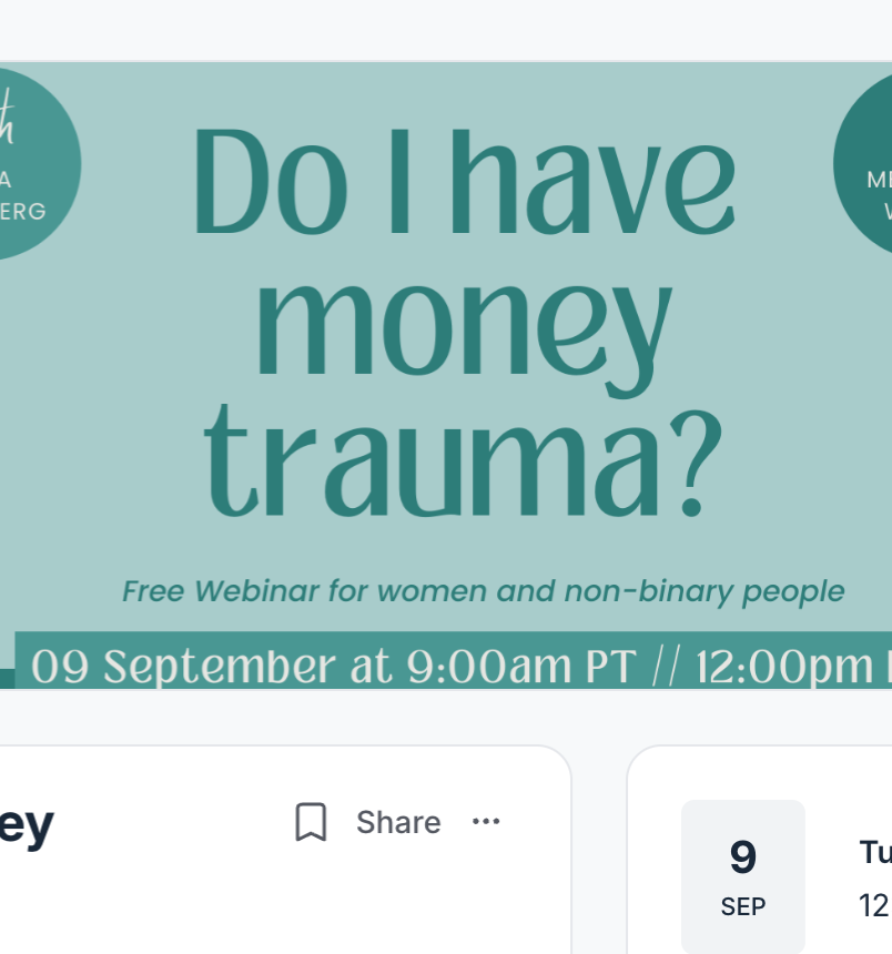 "Do I have Money Trauma" A Free Webinar || Tuesday September 9th thumbnail