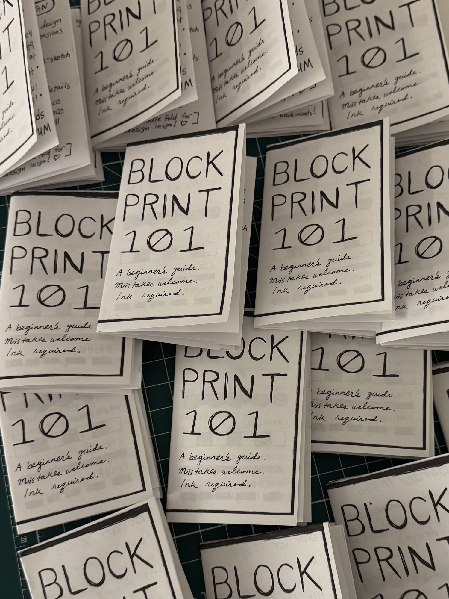 free Block Print 101 Zine 🤍 thumbnail