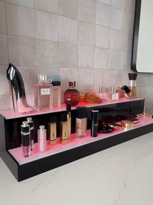 🔗In Bio! Amazon Organization Find 💄 #amazonhome #vanityorganization #perfumecollection #founditonamazon #leddisplay 