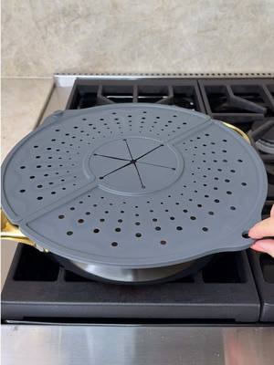 🔗In Bio! Keep Your Kitchen Clean With This Splatter Screen 🙌🩶#amazonhome #amazonkitchen #cleankitchen #messfreecooking #