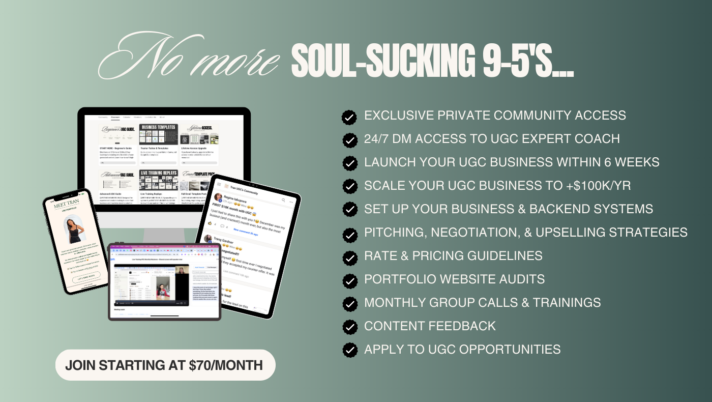 Join Tran's UGC Foundations Masterclass thumbnail