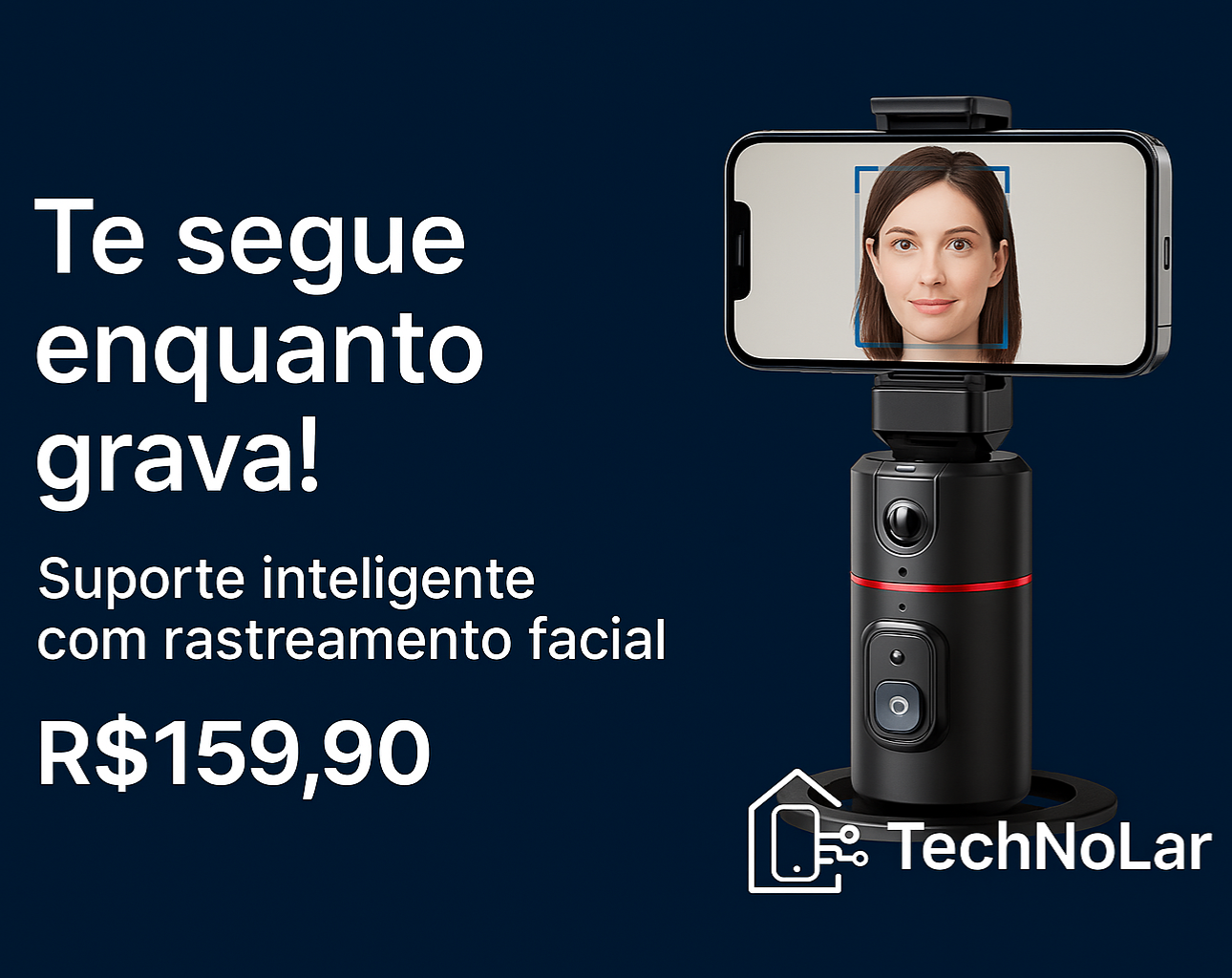 Suporte Telefone com Rastreamento Automático Rosto thumbnail