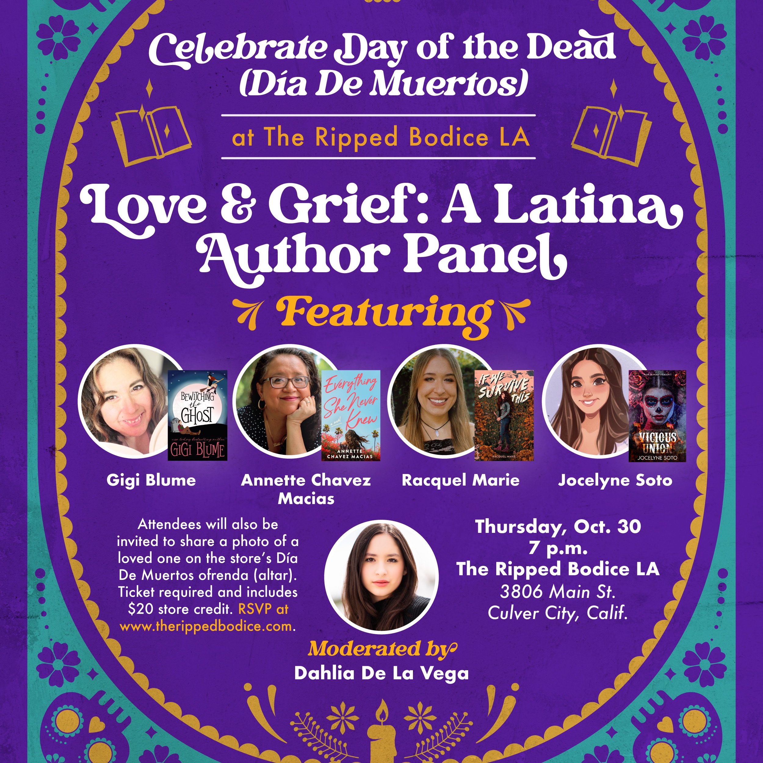 Love & Grief: A Latina Author Panel at The Ripped Bodice! ๐ thumbnail