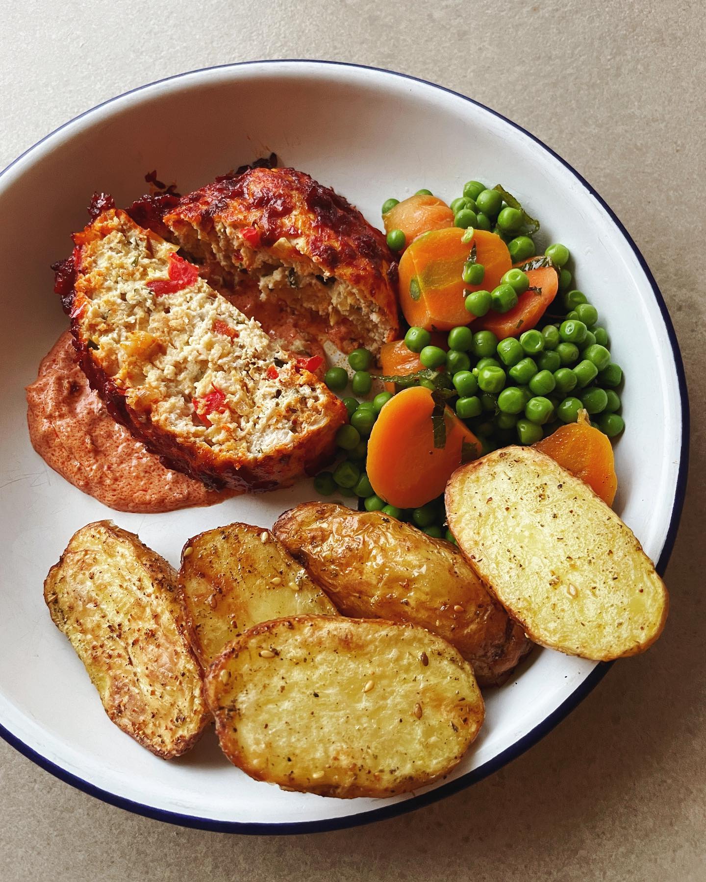 First meal back from holiday! And it was so delicious I wrote up the recipe and posted it to the blog. Turkey meatloaf w