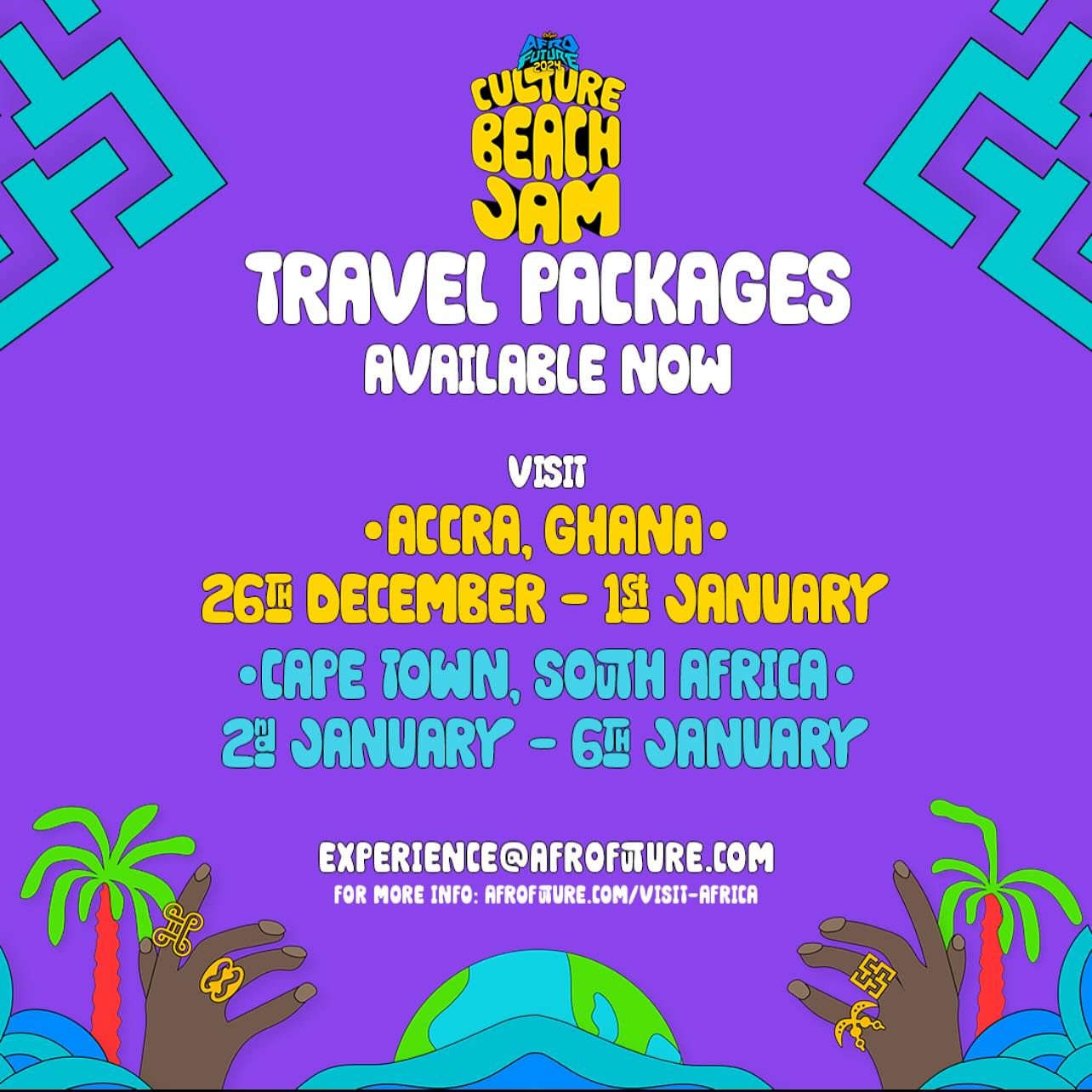 Ready to explore Accra 🇬🇭 and Cape Town 🇿🇦? Our exclusive travel packages are now available! ✈️

Secure your spot today 