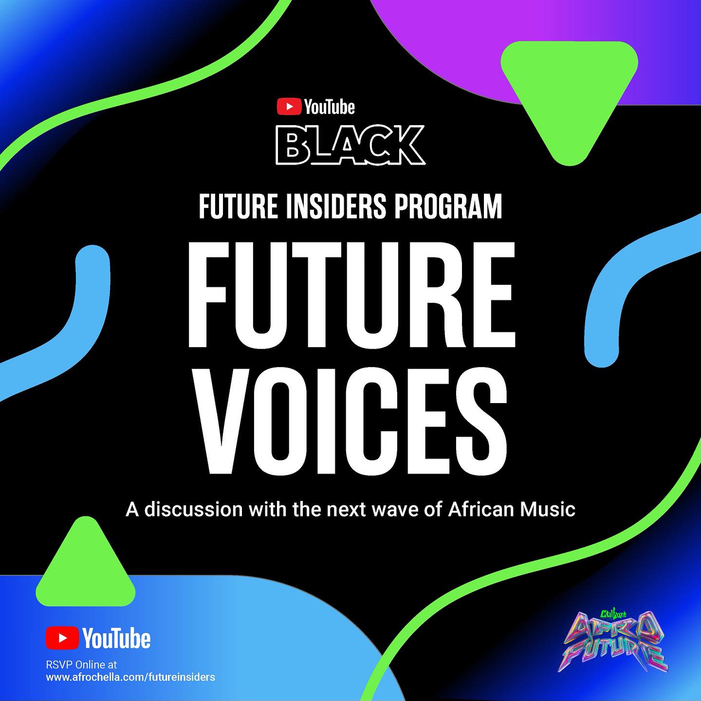 YouTube Music partners with AfroFuture for another year of YouTube Black Future Insiders! 

In partnership with @jambosp