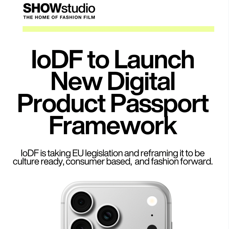 IoDF to Launch New Digital Product Passport Framework | SHOWstudio thumbnail