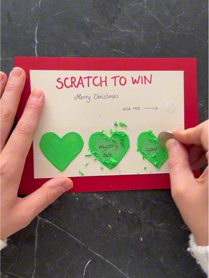 DIY Scratch Card for Christmas 💌🎄🥰 #cardmakingideas #cardmaking #christmas #christmasdiy #DIY #christmascard #crafttok #