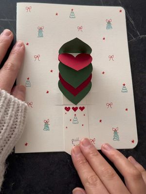 DIY Waterfall Christmas card 🎄💌 #handmadecard #christmas #craftideas #diycard #christmascard #diycraft #diyideas #dollar