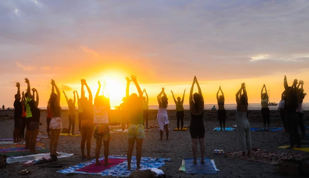 CALENDAR EVENTS FULL MOON YOGA  | Summer Season 24 -25 | Tamarin Bay Beach, Mauritius thumbnail