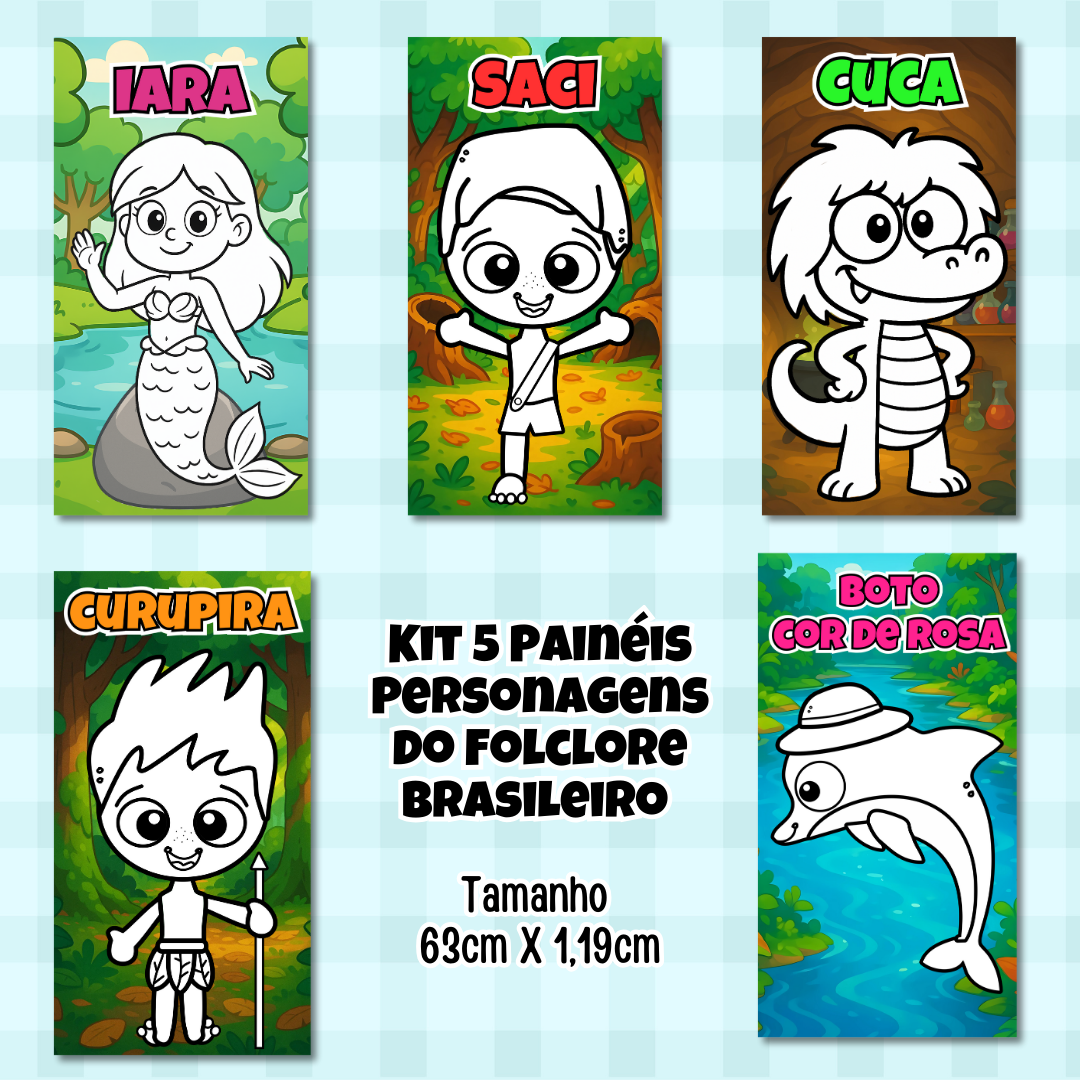 Kit Painéis Pintura Coletiva - Folclore thumbnail