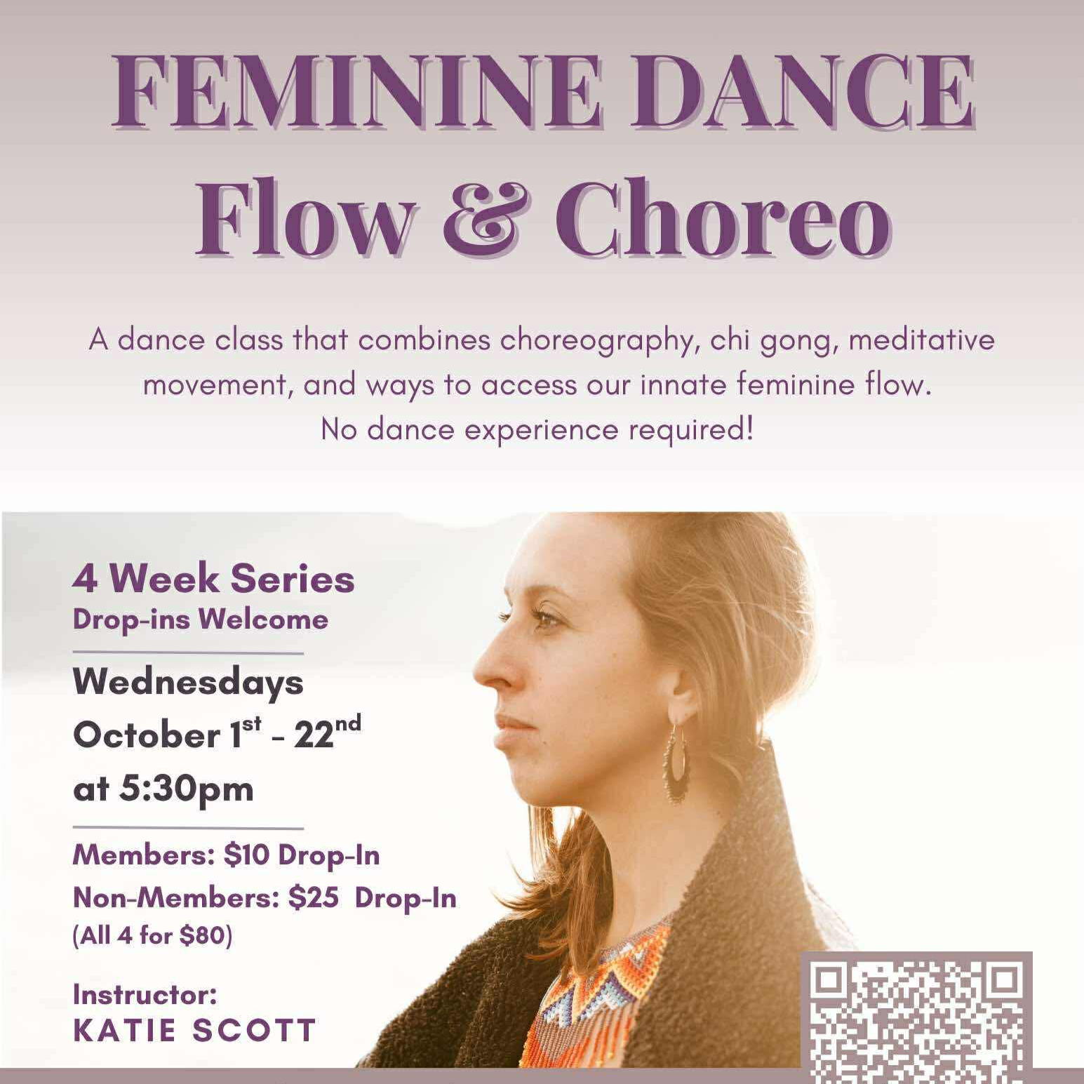 Feminine Dance Flow & Choreo - (in-person)  Oct 1/8/15/22 thumbnail