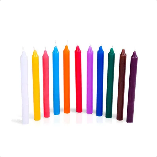 Kit 100 Velas Palito Colorido 18cm thumbnail