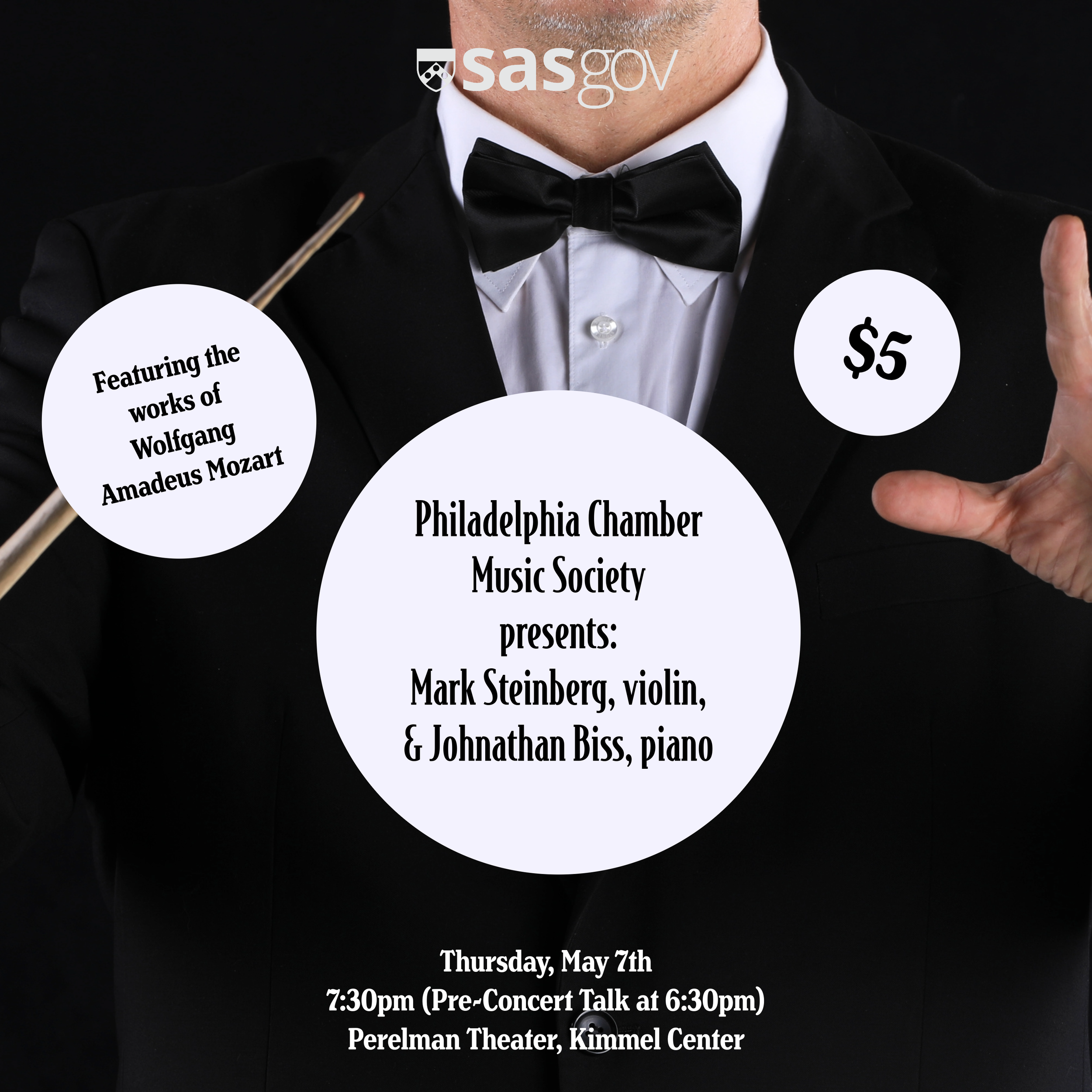 PMCS presents: Mark Steinberg, violin, and Johnathan Biss, piano Tickets thumbnail