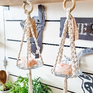 Get your Himalayan Rock Salt Macrame Hangers now! thumbnail