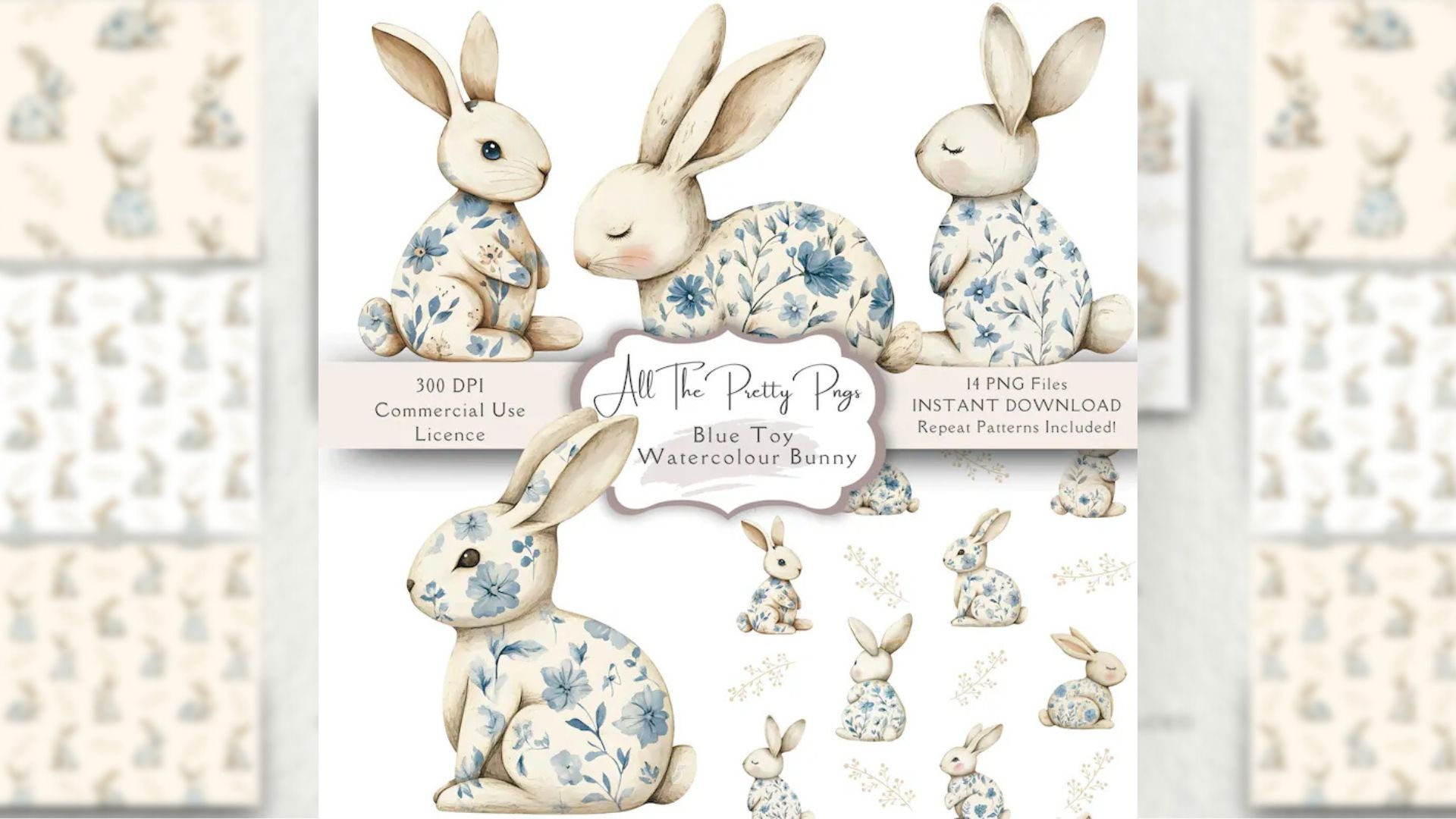 Aquarela lindos coelhos (02) thumbnail