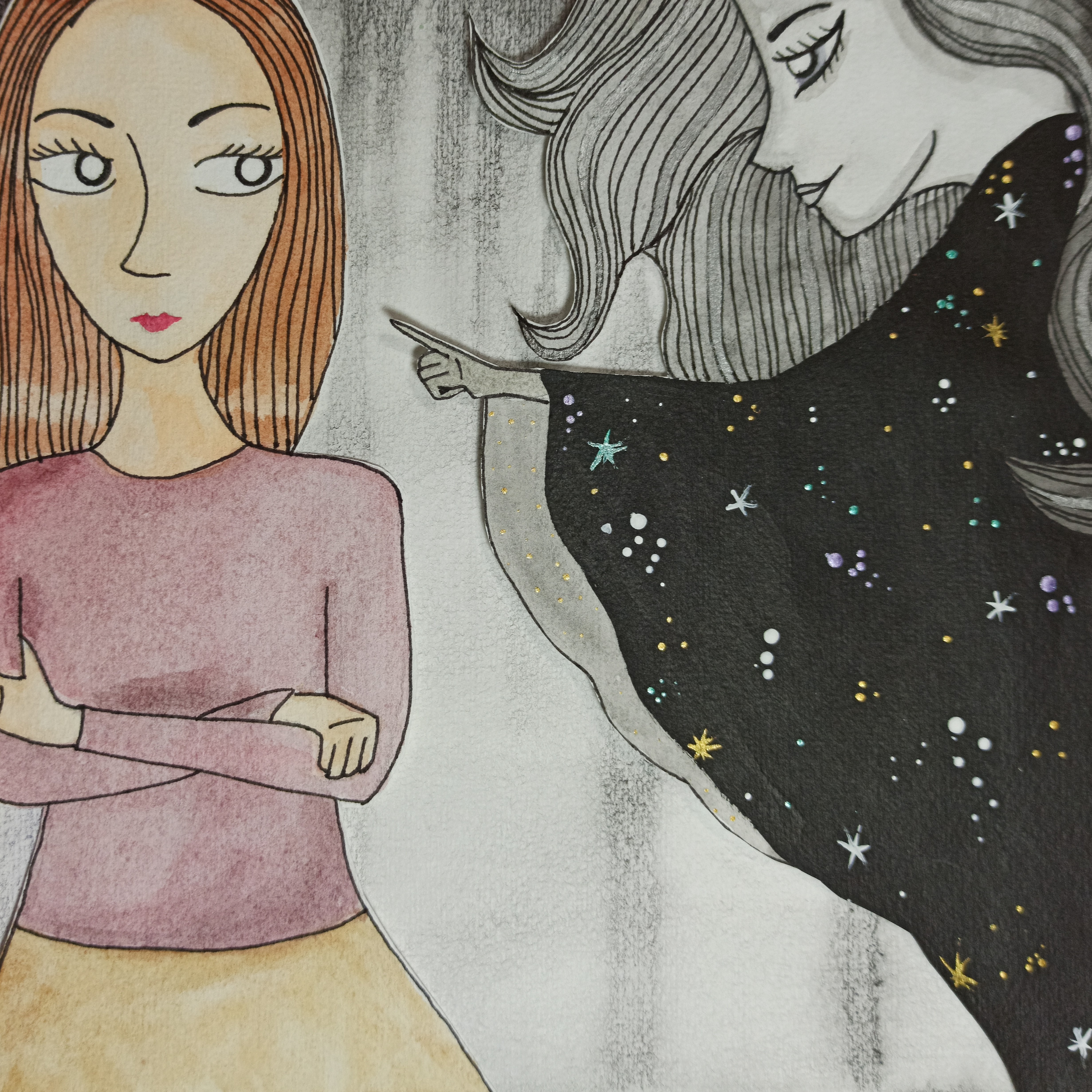 SEÑORA NOCHE, ilustración para cortometraje  thumbnail