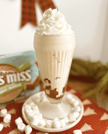 Homemade Hot Cocoa Shake | Retro 1950s Winter Ice Cream Treat — Vintage By the Bite Retro Food Blog thumbnail
