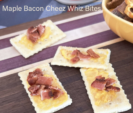 Retro Maple Bacon Cheez Whiz Bites | Easy Appetizer — Vintage By the Bite Retro Food Blog thumbnail