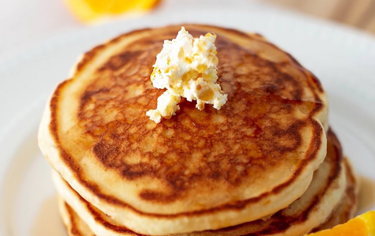 Orange Ricotta Pancakes — vintage by the bite thumbnail