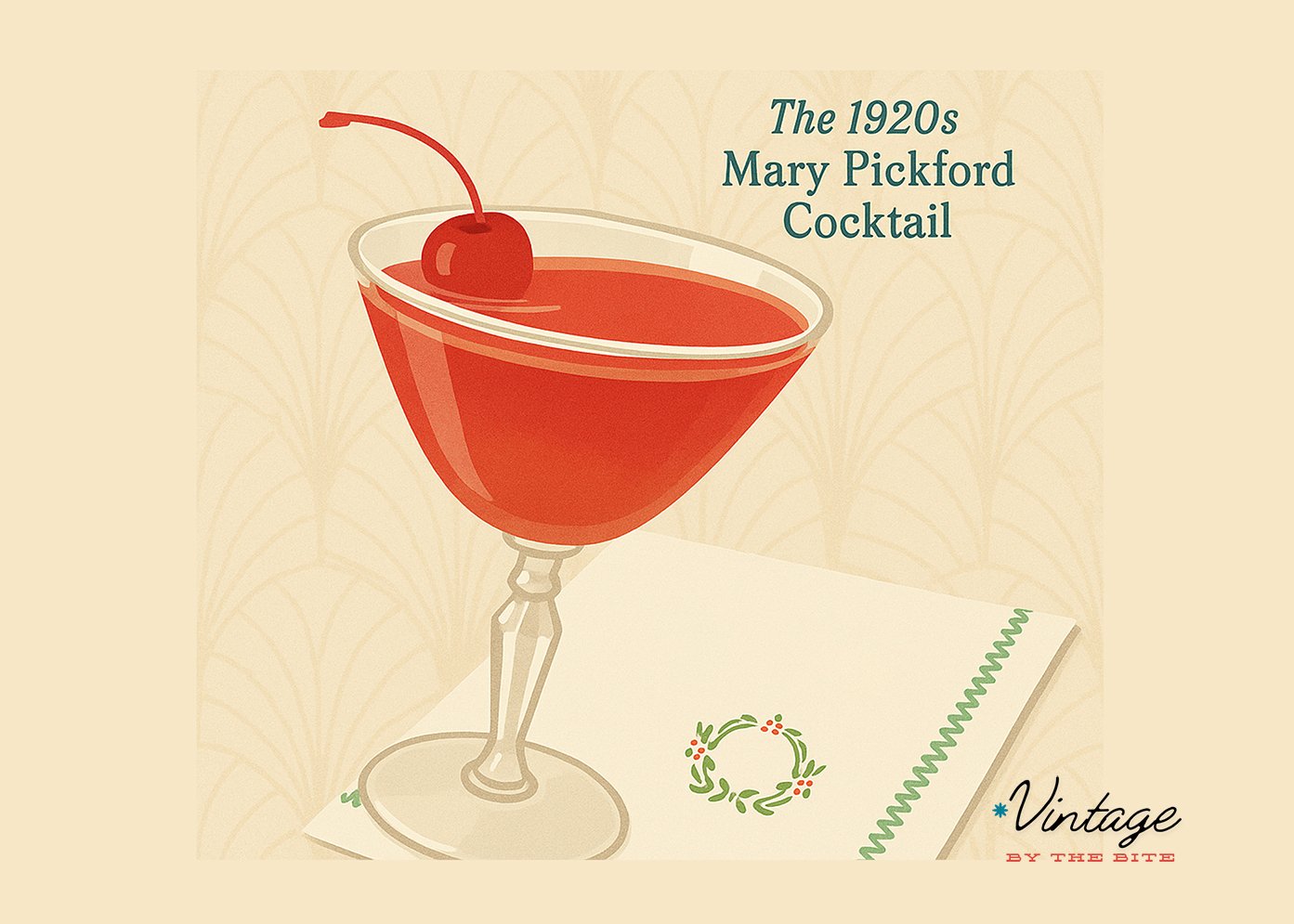 .Mary Pickford Cocktail – 1920s Recipe, History & Styling — vintage by the bite thumbnail