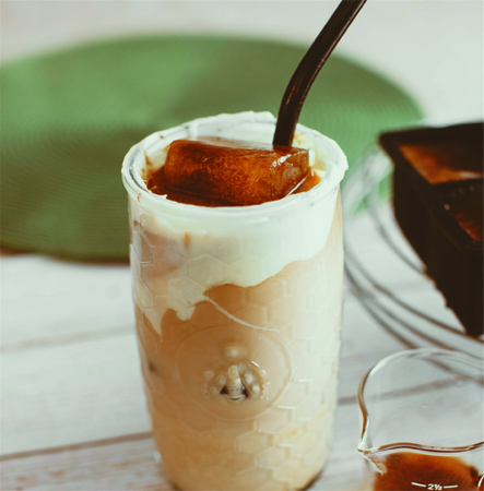 Iced Golden Oreo Cookie Latte — vintage by the bite thumbnail