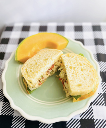 Zesty Italian Chicken Salad Sandwich | Retro Lunch Favorite — Vintage By the Bite Retro Food Blog thumbnail
