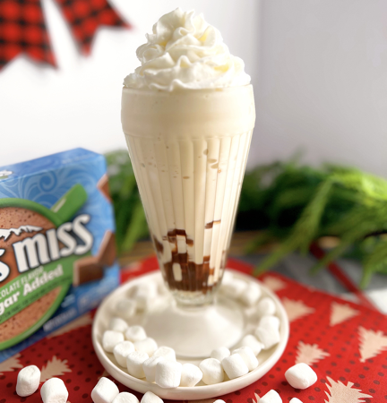 Homemade Hot Cocoa Shake | Retro 1950s Winter Ice Cream Treat — Vintage By the Bite Retro Food Blog thumbnail